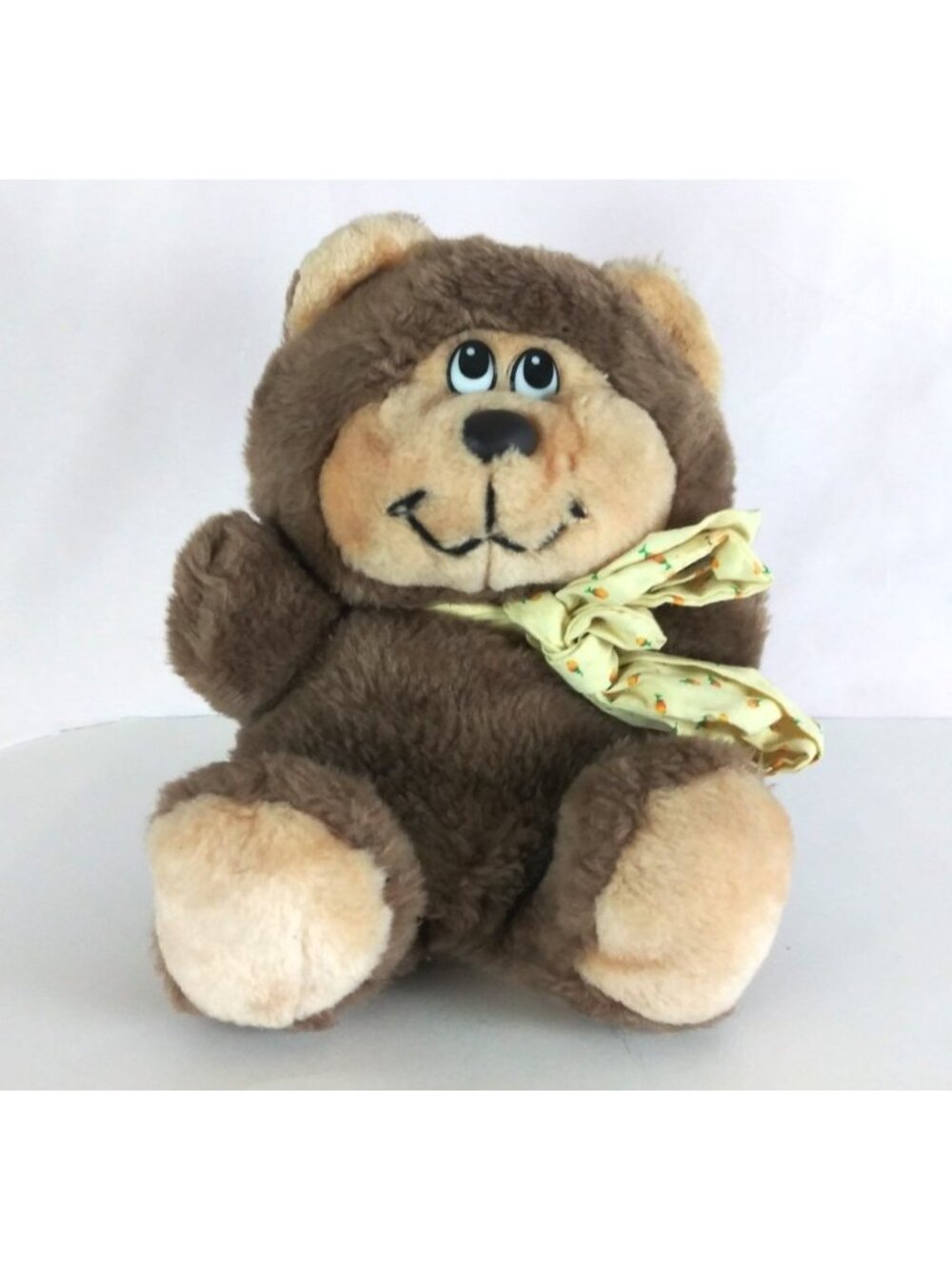 Vintage 1980s MTY International Teddy Bear With Plastic Eyes & Nose 8" Plush